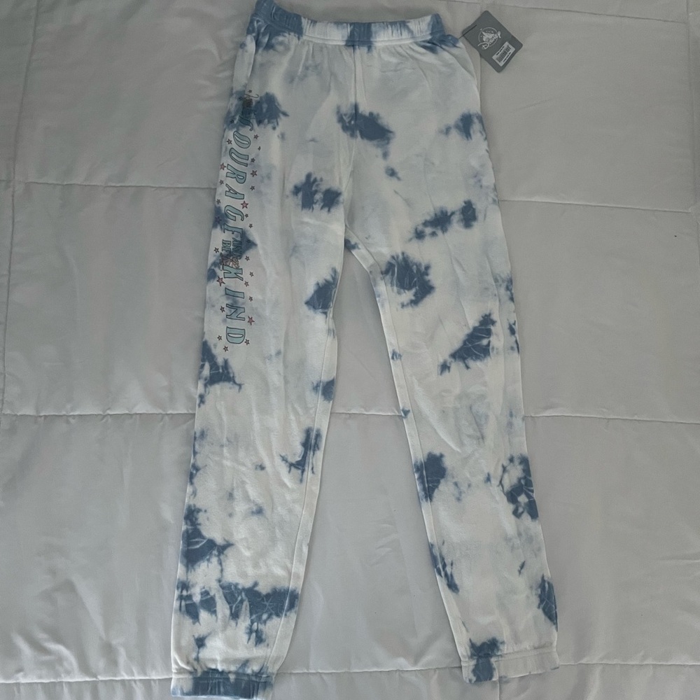 Disney x Junk Food Cinderella “Have Courage and Be Kind” Tie-Dye Pants - XS